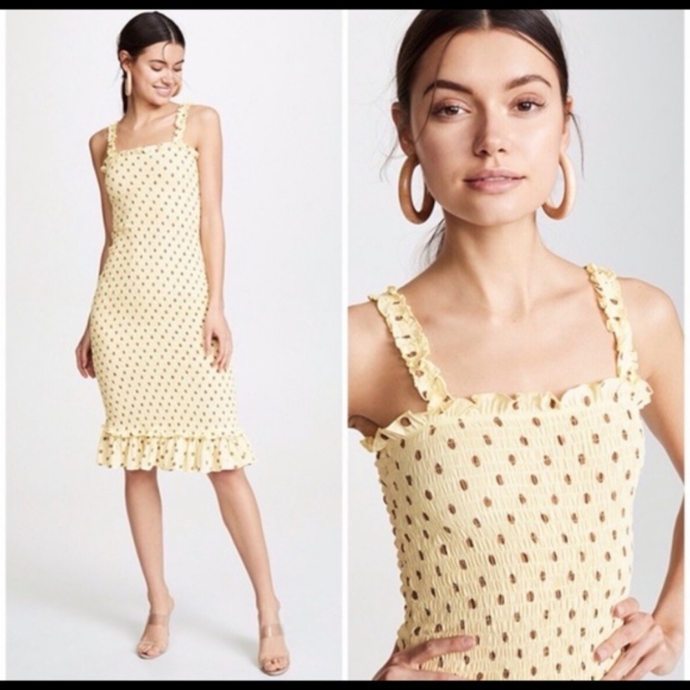Faithfull the Brand Nadine Midi Dress Size 4